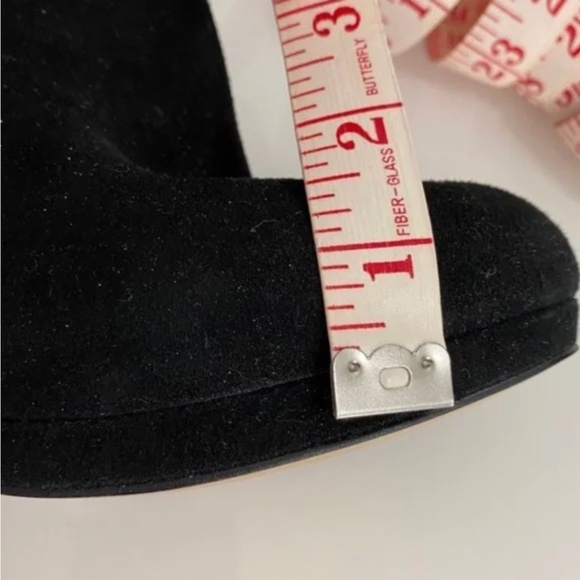 BNWOT- KORS Michael Kors Leather Suede Black Gold Side Zip Heel Ankle Boots (7) - Picture 13 of 13